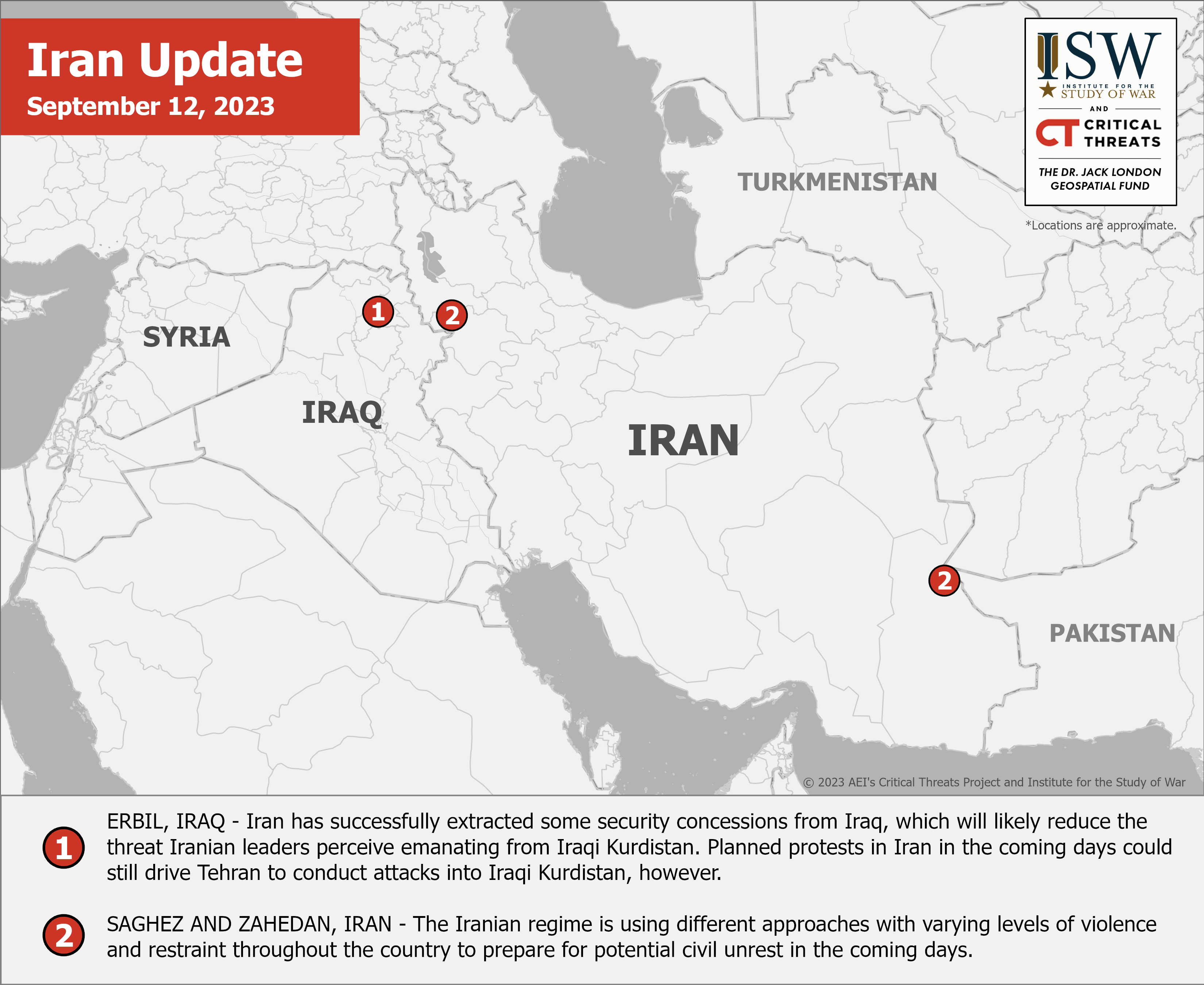 Iran Map 12 SEP 